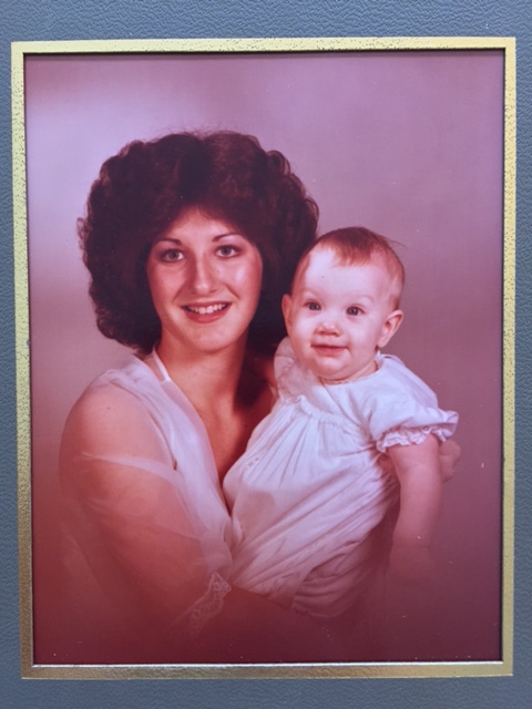Mom and me at 6 months